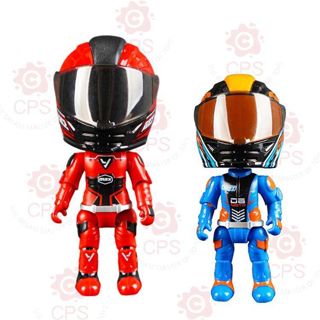 Diecast Models Helmet Motorcycle Rider Q Version