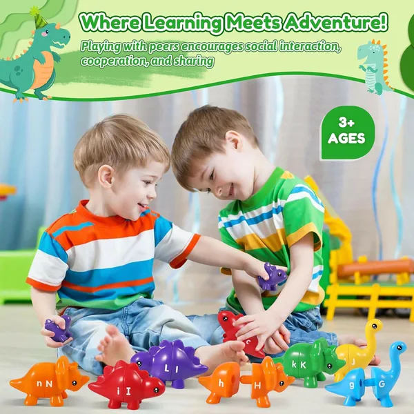 CHT-302888 Kids Dinosaur Alphabet Matching Toy 26 PCS ABC Letter Learni