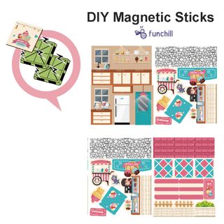 Rompecabezas Magnético 3D Casita de Postres DIY