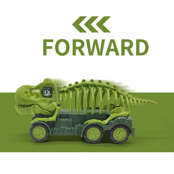 CHT-271351 Portable Pull Back Dinosaur Car Storage Toy Carrier With Lig