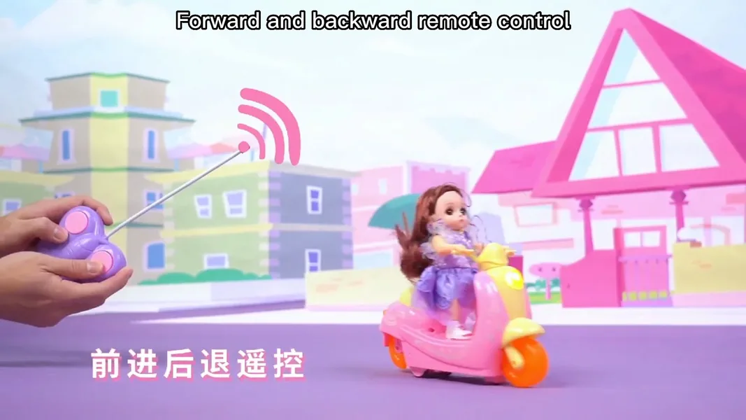 CHT-272706 2.4Ghz Remote Control Motorcycle Doll with Light and Music,