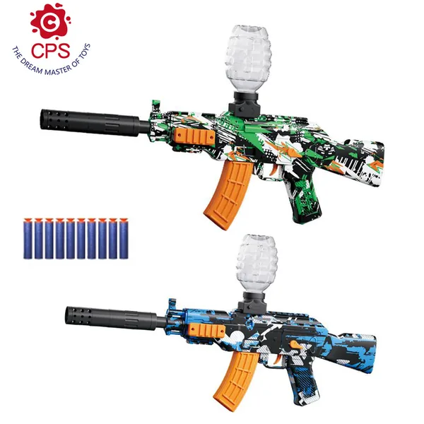 CHT-306393 Soft Bullet Gun Blaster AK47 Automatic Water Gun Electric Gu