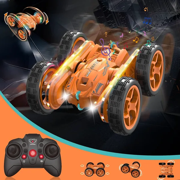 CHT-282855 Remote Control Car 2.4GHz Double Sided Stunt RC Car 4WD 360