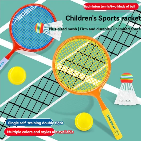 CHT-304057 New Hot Sale Sport Toy Plastic Badminton Tennis Racket Set T