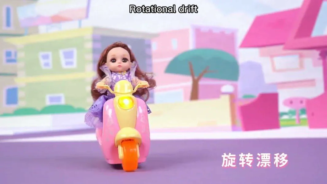 CHT-272706 2.4Ghz Remote Control Motorcycle Doll with Light and Music,