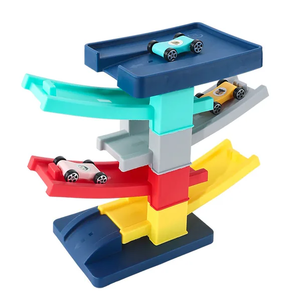 CHT-304474 Montessori Toy Gliding Car Ramp Slot Toy for Toddler Ramp Ra