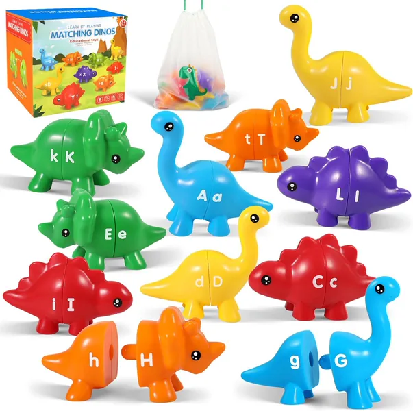 CHT-302888 Kids Dinosaur Alphabet Matching Toy 26 PCS ABC Letter Learni