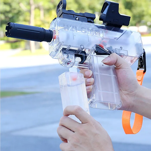 CHT-265624 Electric Water Gun Automatic Squirt Gun Uzi Water Battery Po