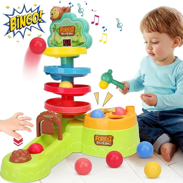 CHT-305023 Baby Toddler Montessori Toys Hammer Pound Ball Toy Shoot Bal