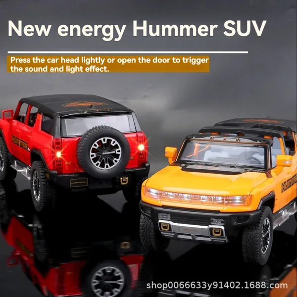 CHT-301048 1/24 Diecast Toys HUMMER SUV Car Toys Metal Car Model Collec