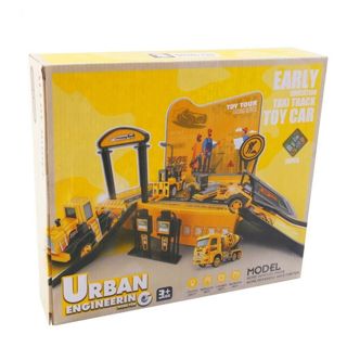 CHT-302890 Diecast Toy Alloy Parking Lot Play Set Racing Engineering Di
