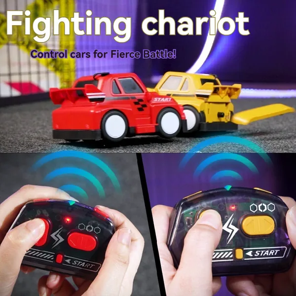 UNRESOLVED-1601275236390 2.4G Remote Control Bumper Cars for Kids Two-Player Battle w
