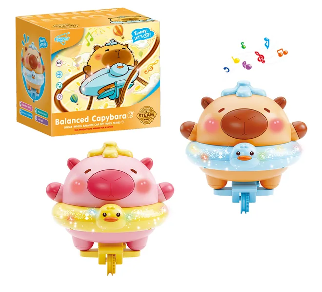 CHT-307363 Factory Hot Selling Light-up Balanced Capybara Unicycle Tumb