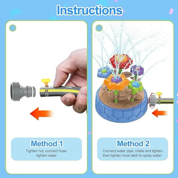 CHT-334372 DIY Flowers Water Sprinklers Outdoor Toy Durable and Fun Kid