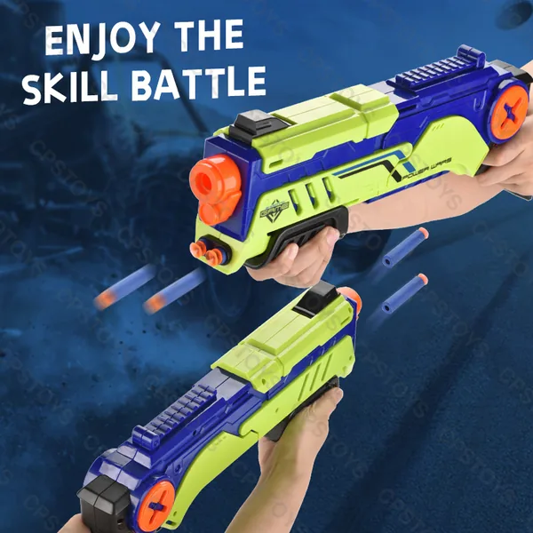 CHT-292894 2 in 1 Blaster With Soft Bullet Gun Kids Toy Gun Foam Blaste
