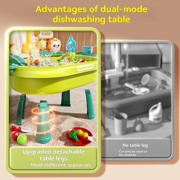 CHT-326664-CPS326663 Educational Children's Electric Dishwasher Pretend Play Wate