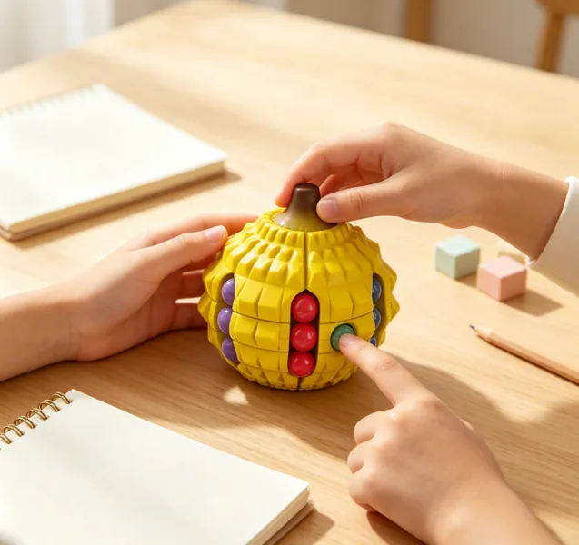 CHT-351207 Durian Magic Bean Fruit Cube Stress-Relief Finger Spinner