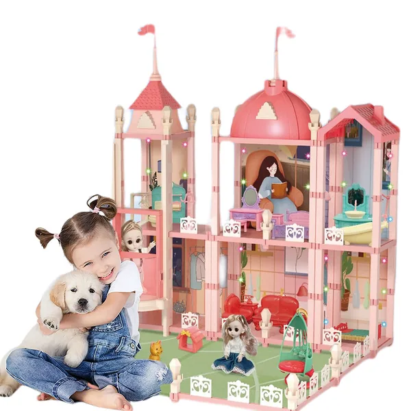 CHT-261891 Wooden House Cottage House Furniture Toys Set Fully Furnishe