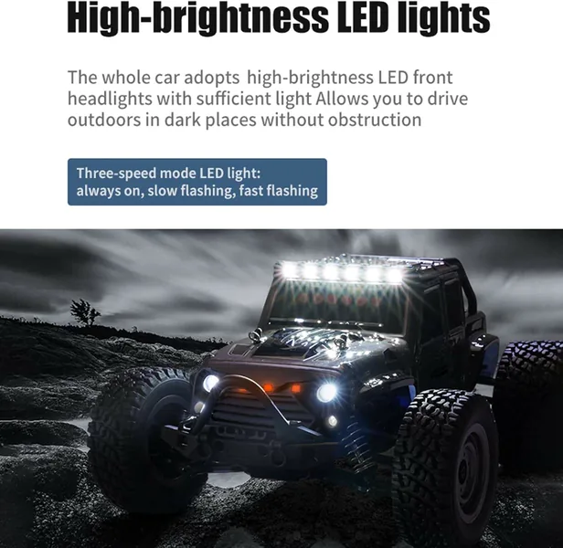 UNRESOLVED-1601220604628 1/16 Scale 2.4Ghz Remote Control 4WD High-Speed Off-Road RC
