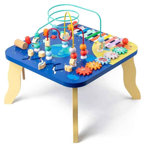 CHT-305229 5 in 1 Multi-functional Busy Board Montessori Wooden Table S