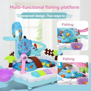 CHT-307345 Multi-function Fishing Game Toy Electric Keyboard Children P