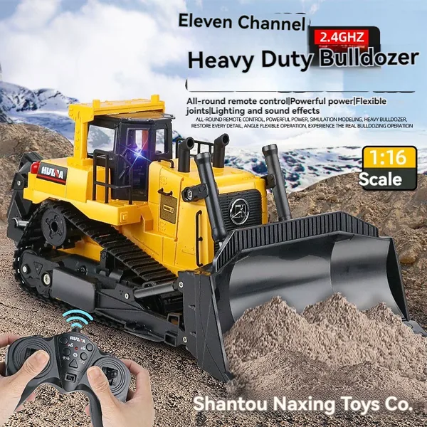 UNRESOLVED-1601229785571 11 Channel Diecast Toy RC Truck with Light Children Outdoor