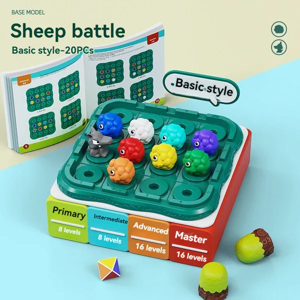 CHT-312955-CPS312954 Sheep Wolf Toy Memory Game STEM Board Game for 5 7 Years Old