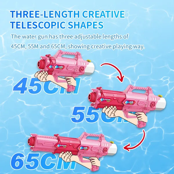 CHT-240637 New Design Summer Toys 550ML Three-Length Telescopic Water P