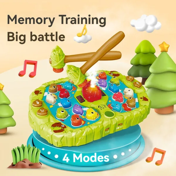 CHT-303159 Dinosaur Whack Mole Game Toy Animals Interactive Pounding To