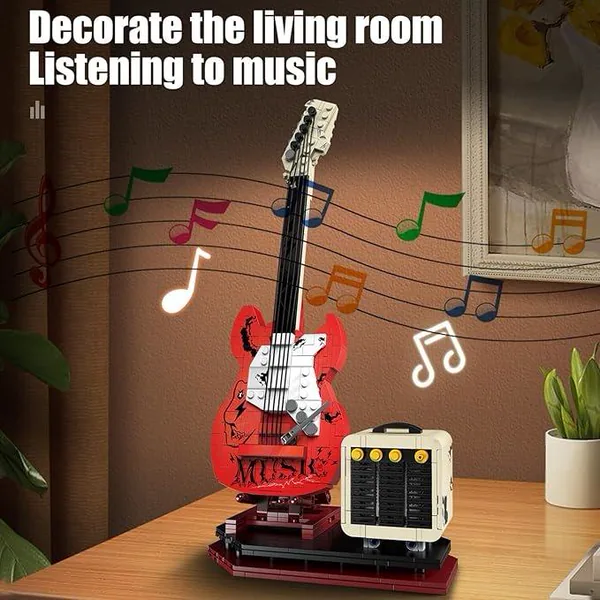 CHT-314429 Guitar Music Interactive Building Set for Music Lovers, DIY