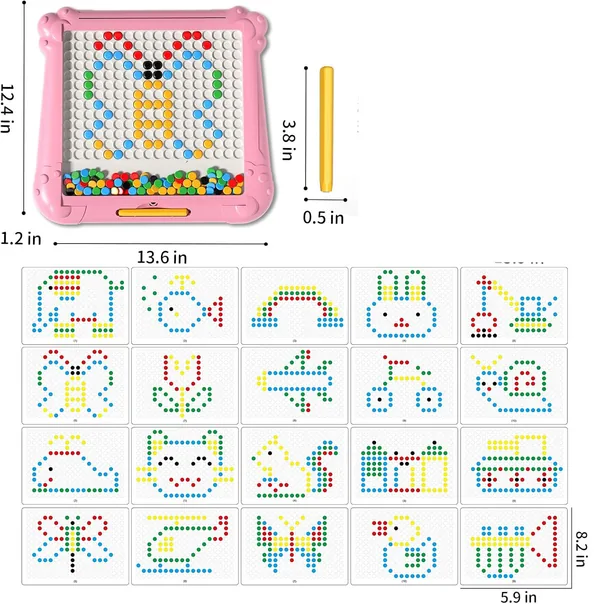CHT-287953 Montessori Educational Plastic Magnetic Drawing Board Toddle