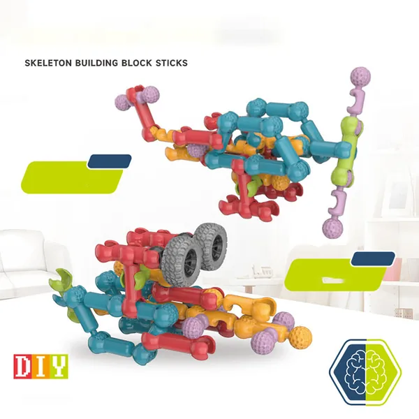 CHT-281094 Custom Building Blocks Educational 72pcs DIY Plastic Smart S