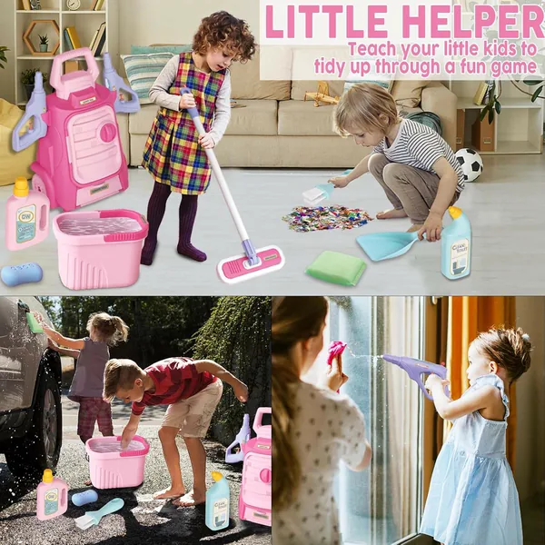 CHT-303813 11 PCS Pretend Play Toys Housekeeping Kit House Cleaning Toy