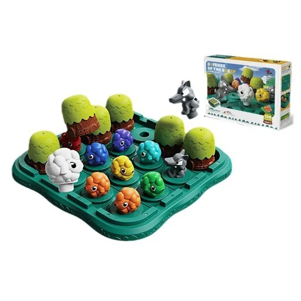 CHT-312955-CPS312954 Sheep Wolf Toy Memory Game STEM Board Game for 5 7 Years Old