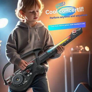 Multifunctional Foldable Travel Guitar Quick-Learn ABS Musical Toy
