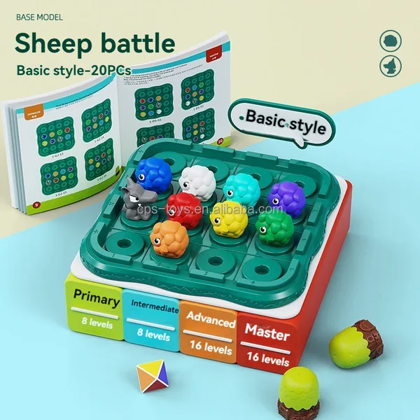 CHT-312955-CPS312954 Sheep Wolf Toy Memory Game STEM Board Game for 5 7 Years Old