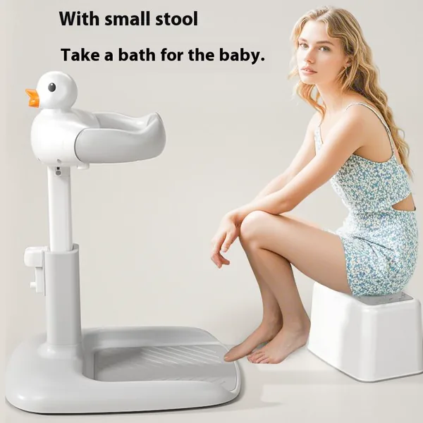 OBT-618 Non-Slip Base Height Adjustable Anti-Slip Kids Shower Suppor