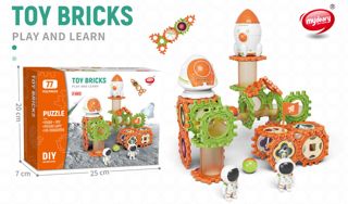 Bloques de Construcción Educativos STEM Pista de Canicas Espacial