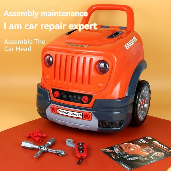 CHT-217422-CPS217421-CPS217424-CPS217423 Kids Truck Engine Toy Mechanic Car Repair Set Engine Disasse