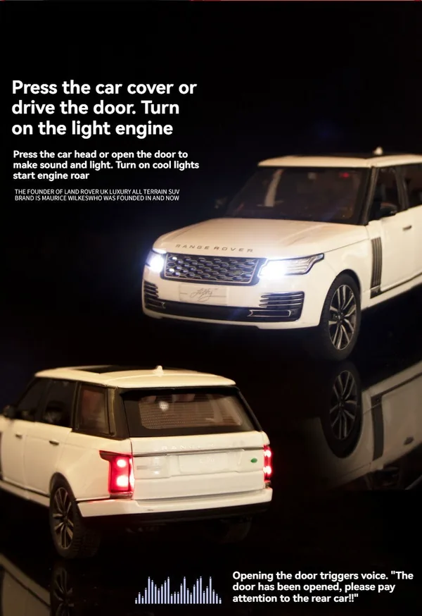CHT-301053 Diecast Car RANG ROVER Metal Model Hobby Car Classic Kid Toy