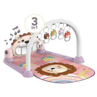 Tummy Time Musical Lion Baby Gym Play Mat Activity Center