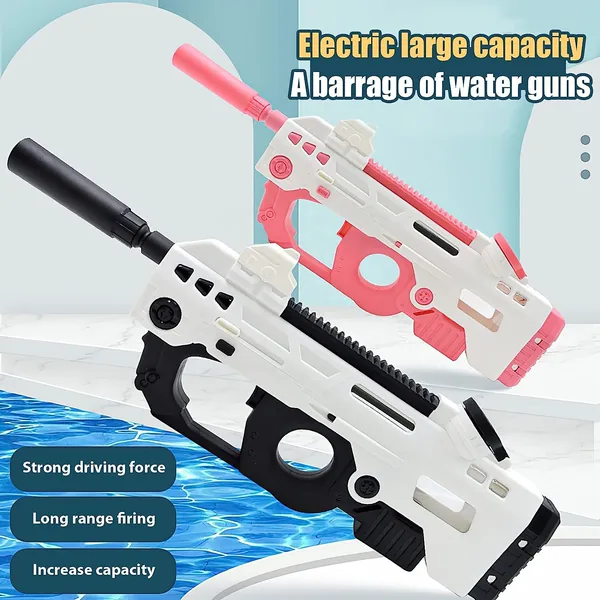 CHT-274775 P90 Electric Water Gun for Adults 26 ft Range Automatic Wate