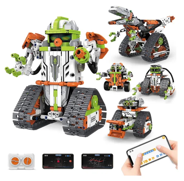 CHT-292859 Dinosaur and Robot Set, 5-in-1 Structural Building Set with