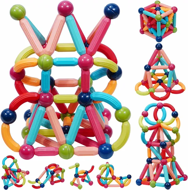 CHT-261608 42PCS Magnetics Sticks and Balls Toys Educational 3D Magneti