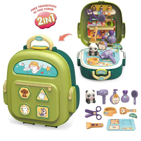 CHT-283799 Kids 2 in 1 Kitchen Food Set Pretend Play Toy Doctors Orname
