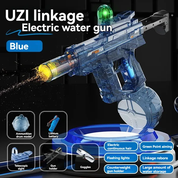 CHT-342984 UZI Electric Water Guns Automatic Water Gun Blaster with Muz