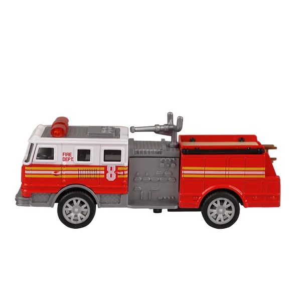 CHT-197350 Toys Simulation Toy Car Pull Back Die Cast Fire Truck Car wi