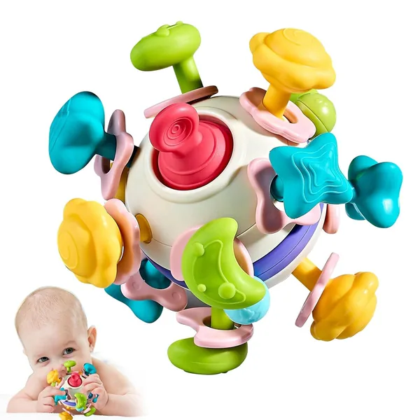 CHT-286411 4 in 1 Baby Sensory Toys Infant Chew Rattles Newborn Toddler