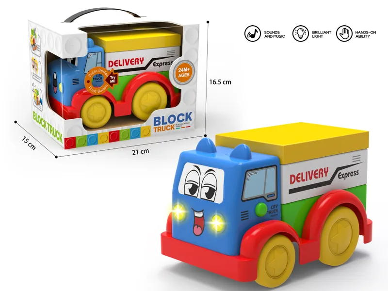 CHT-347680 Light & Music Delivery Truck Building Set