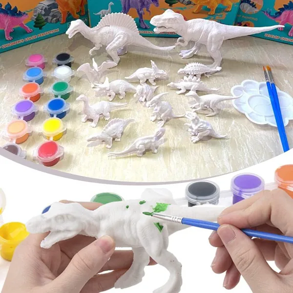 CHT-268950 Dinosaur Toys for Kids 2 in 1 Dinosaurs Painting Kits and Pu